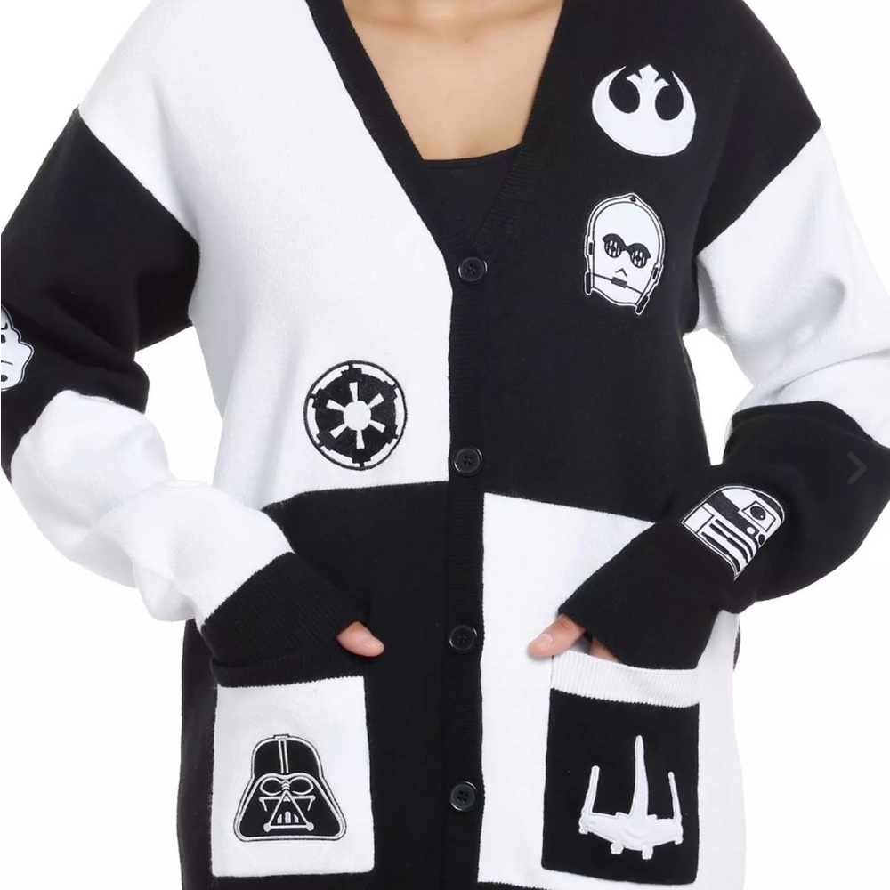 Black and White Star Wars Cardigan